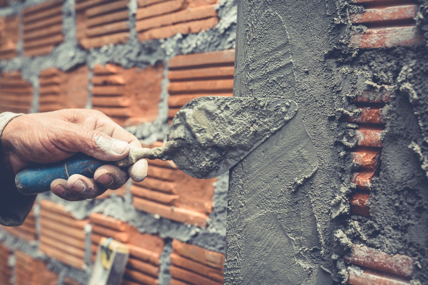 Foundation repair team at work